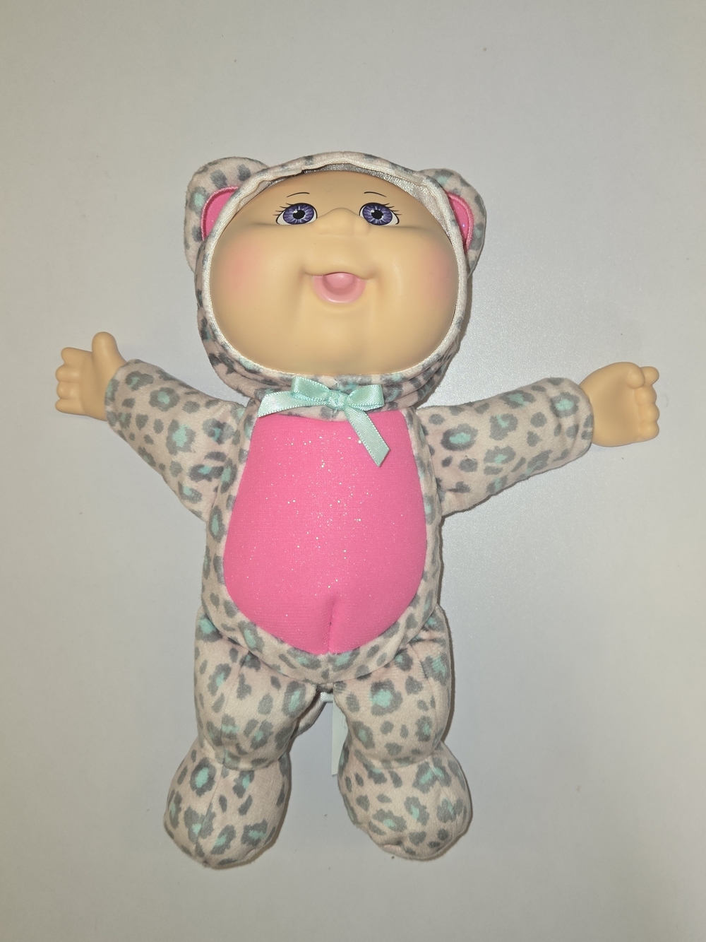 Cabbage Patch Kids Cuties Winter Wonderland Kaitlyn Snow Leopard Doll 9"